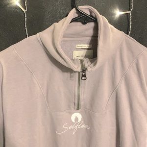 •• CUSTOM 1/4 ZIP •• LIGHT GREY •• SELFLESS
